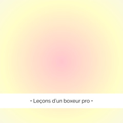 ✨  Leçons d'un boxeur pro