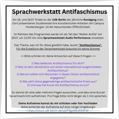 Sprachwerkstatt Antifaschismus