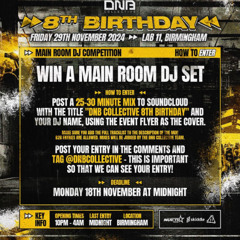 DNB COLLECTIVE 8TH BIRTHDAY COMP MIX - CEEJ (FULL TRACKLIST IN DESCRIPTION)