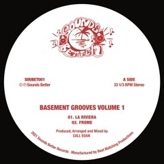Call Edan - Frome (Sounds Better Records) SOUBET001