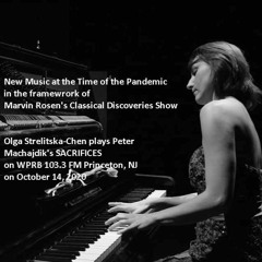 Machajdik's SACRIFICES for piano on WPRB 103.3 FM Princeton NJ on October 14, 2020