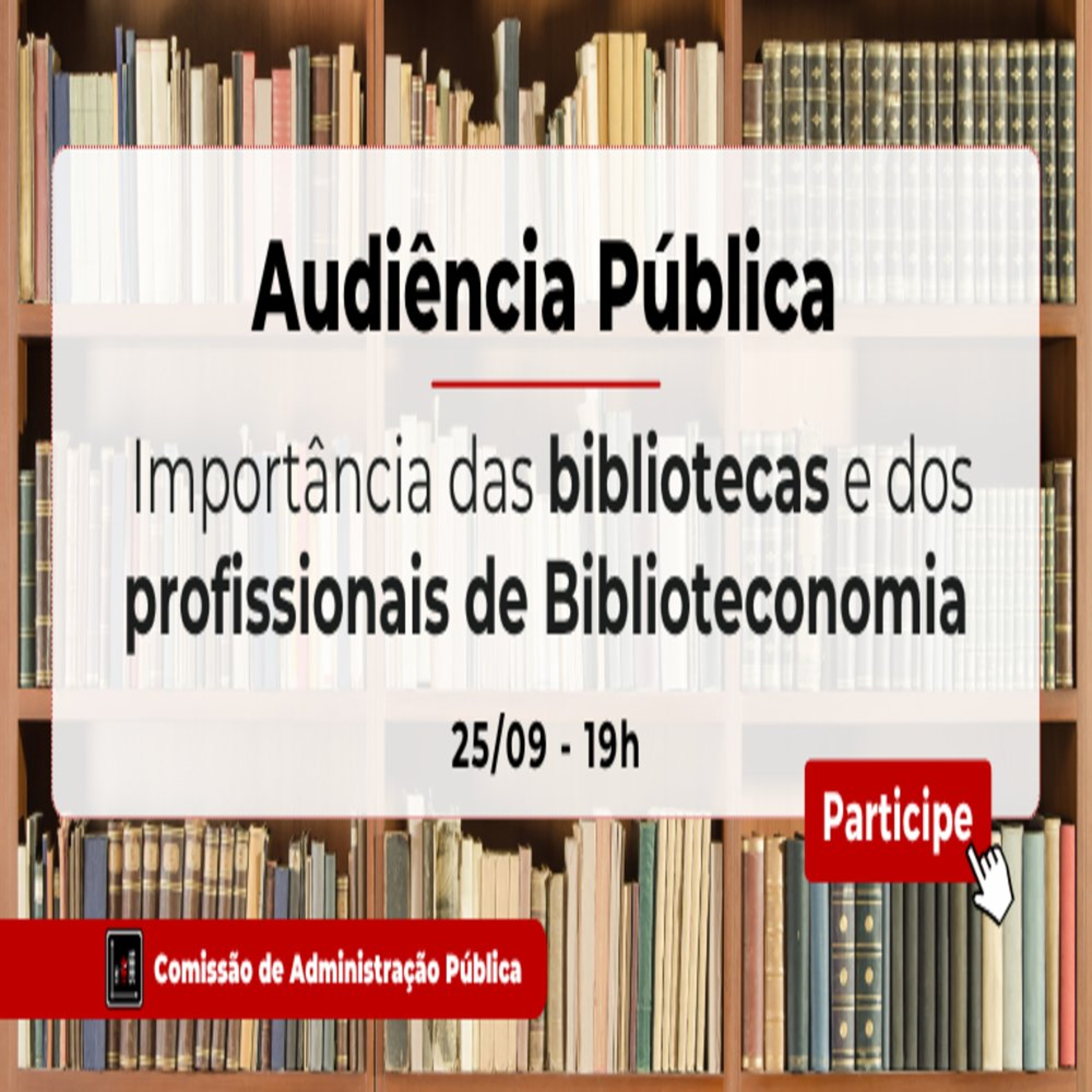 22.09.2026 = AUDIÊNCIA PÚBLICA VAI DISCUTIR A IMPORTÂNCIA DE PROFISSIONAIS QUALIFICADOS NAS BIBLIOTECAS episode artwork