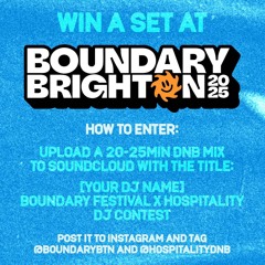 TLZ - BOUNDARY FESTIVAL X HOSPITALITY DJ CONTEST 2025