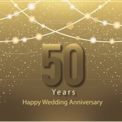 [FREE] KINDLE ✓ 50 Years Happy Wedding Anniversary: Guest Book for 50th Wedding Anniv