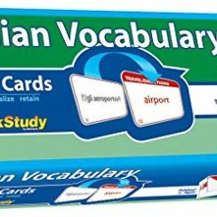 View KINDLE PDF EBOOK EPUB Italian Vocabulary Flash Cards (1000 cards): a QuickStudy