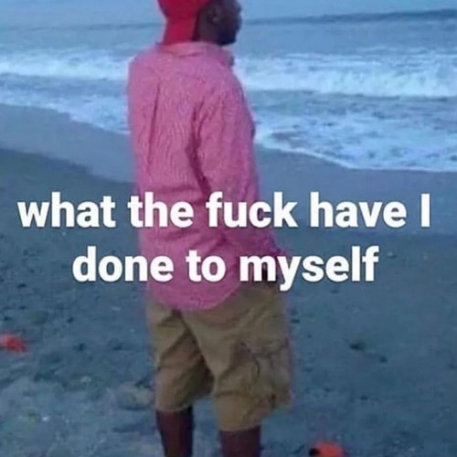 what the fuck have i done to myself