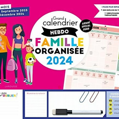 Stream Lire Le grand calendrier hebdomadaire de la famille organisée 2024  au format PDF uFUsu from Vardagafar3