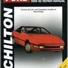 FREE EBOOK 📙 Ford Probe, 1989-92 (Chilton's Total Car Care Repair Manual) by Chilton