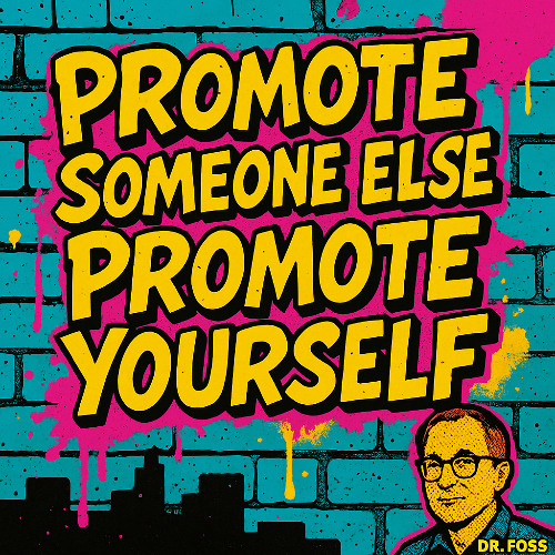 Promote someone else – promote yourself.