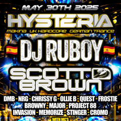Hysteria 28th March 2025 - Dj's Frostie B2B Quest - Mc's - Impulse - Stretch - Finchy - Korkie
