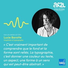 Les métiers du livre sur France Bleu Nord : Lucie Baratte, graphiste et typographe