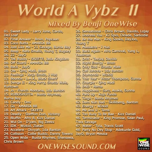 World A Vybz 11 (Afrobeats, Dancehall, Hiphop and More!)