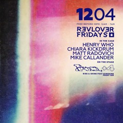 Matt Radovich DJing at Revolver Fridays in the Cage on the 12th of April 2024