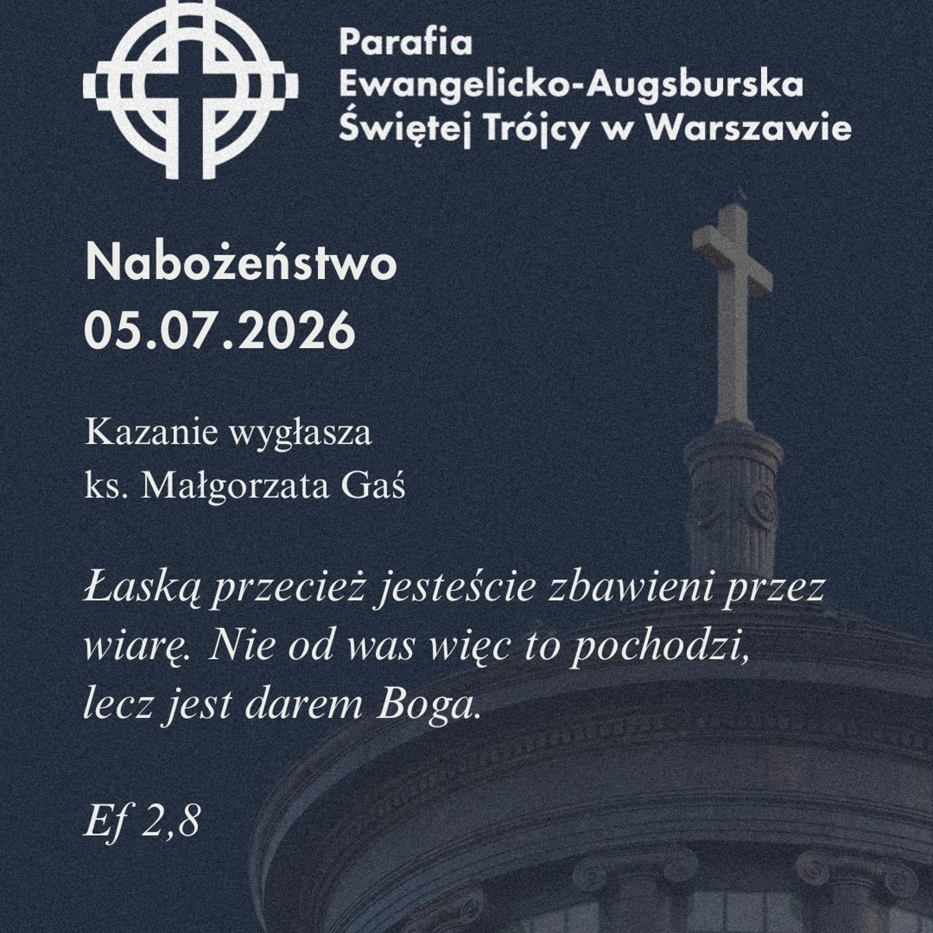 Niedziela ze Słowem, rozważanie z nabożeństwa 5 lipca 2026 episode artwork