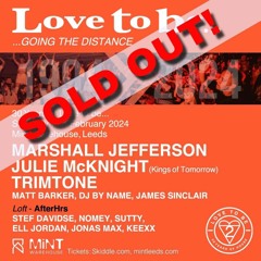 DJ By Name @ Mint Warehouse 12/02/24 for Love to be...with Marshall Jefferson and Julie McKnight