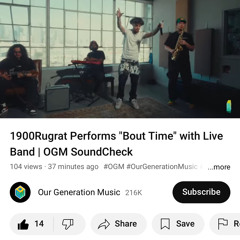 Bout Time // 1900Rugrat (with Live Band OGM SoundCheck)