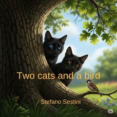 Two Cats and a Bird