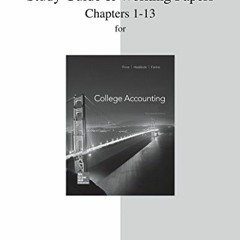 [GET] EPUB KINDLE PDF EBOOK Study Guide and Working Papers for College Accounting (Chapters 1-13) by