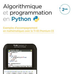 [VIEW] EBOOK 📑 Algorithmique et programmation en Python: Exemples d'accompagnement e