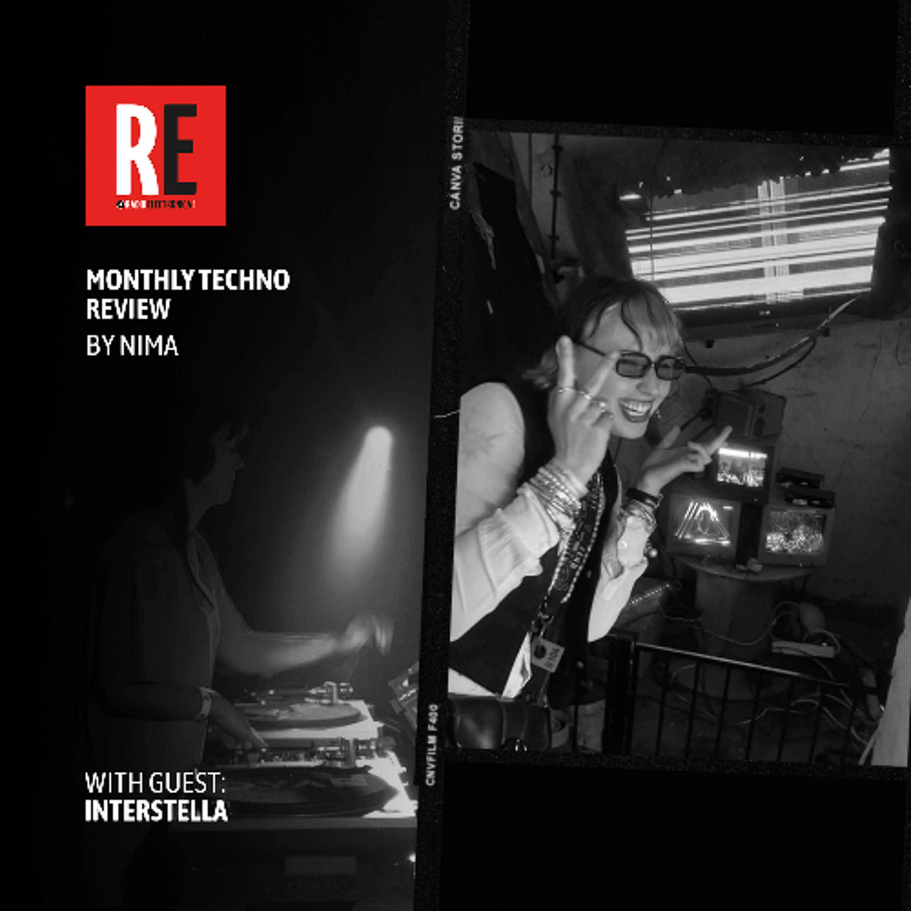RE - MONTHLY TECHNO REVIEW EP 48 by NIMA with INTERSTELLA episode artwork