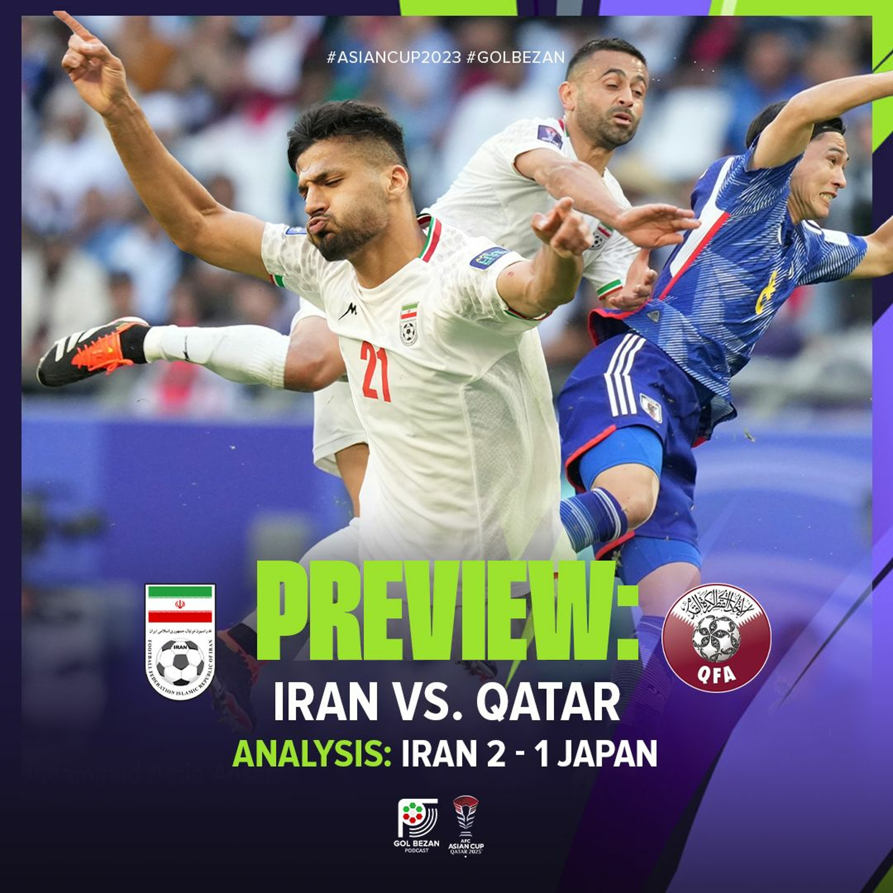 PREVIEW: Iran vs. Qatar | Analysis: Iran 2 - 1 Japan | 2023 AFC Asian Cup