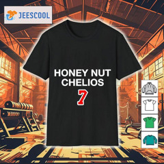 Chris Chelios 7 Honey Nut Chelios Chicago Blackhawks T-Shirt