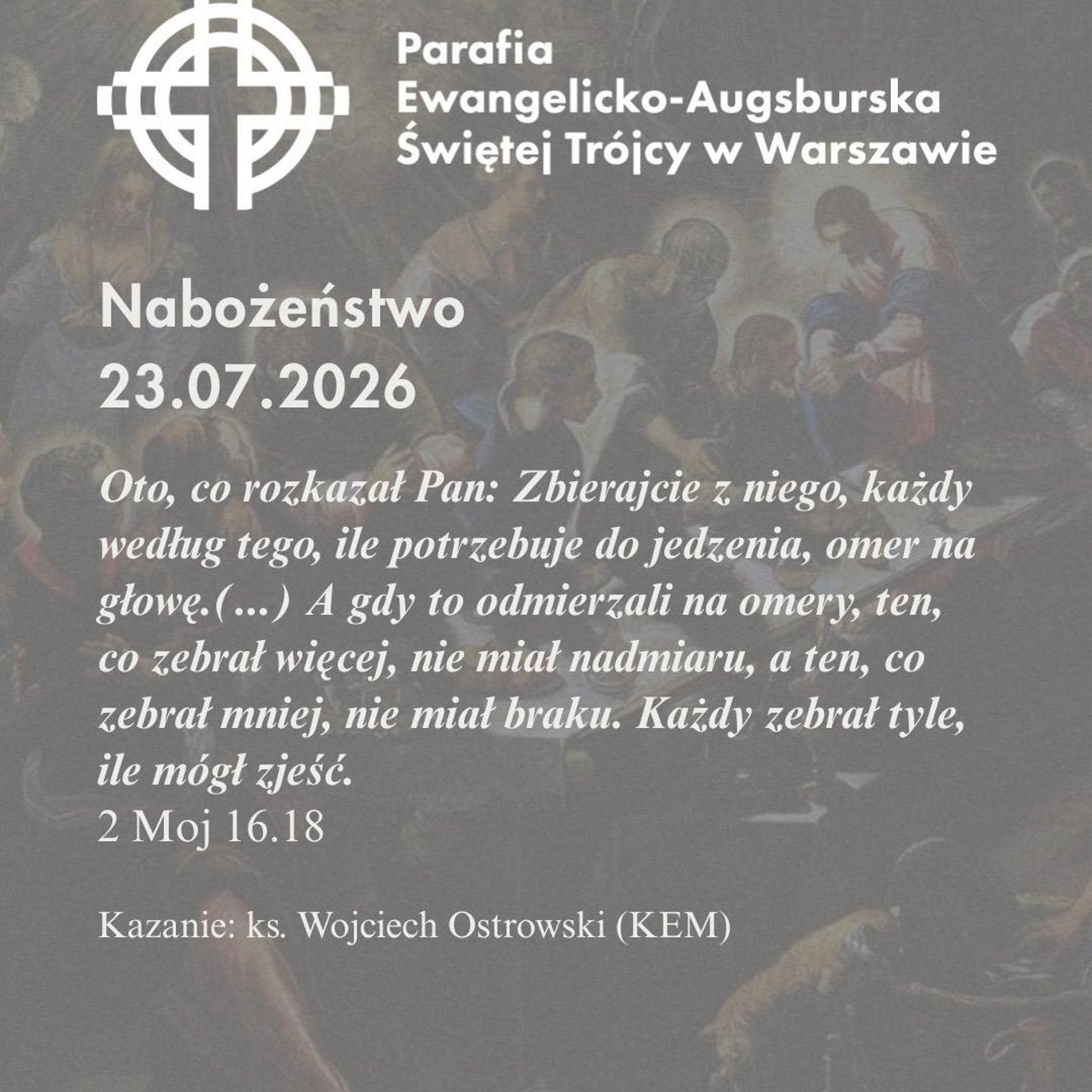 Ekumeniczne Nabożeństwo Słowa i modlitwy dziękczynnej za Deklarację Kościołów w Polsce na progu Trzeciego Tysiąclecia 23 lipca 2026r episode artwork
