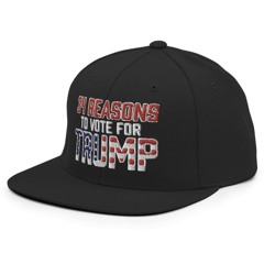 34 Reasons To Vote For Trump Snapbacks Hat