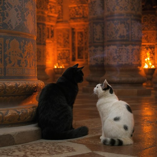 The Temple cat