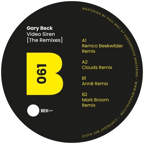 B1 Gary Beck - Video Siren (ANNĒ Remix) BEK061