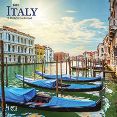 [Read] EBOOK 📝 Italy | 2023 7 x 14 Inch Monthly Mini Wall Calendar | BrownTrout | Sc
