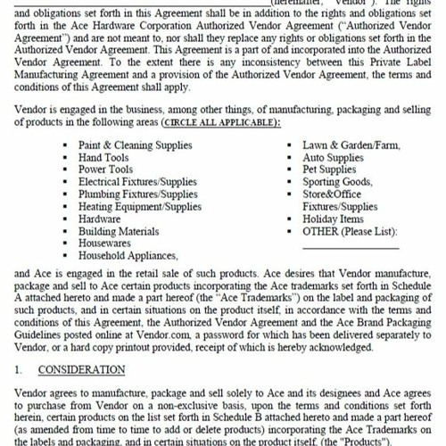 Stream PRIVATE LABEL MANUFACTURING AGREEMENT.pdf !NEW! by Loninulzo