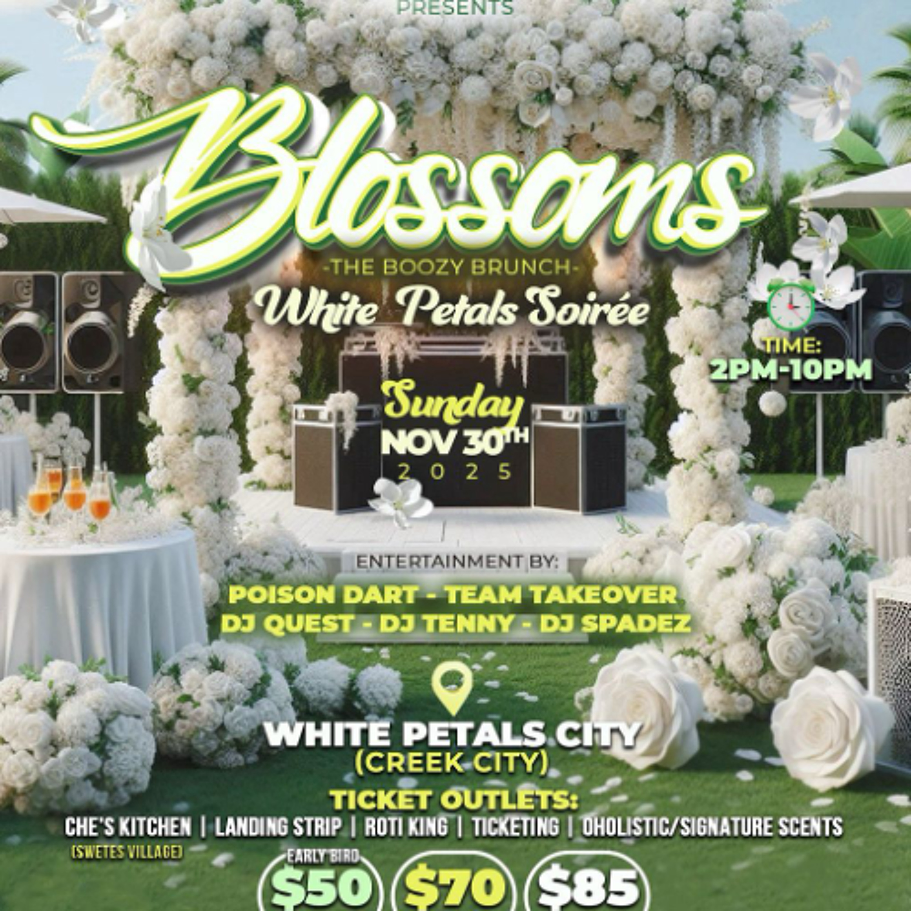 Blossoms: The Boozy Brunch — Live Audio (DJ Snypa x DJ Trell)