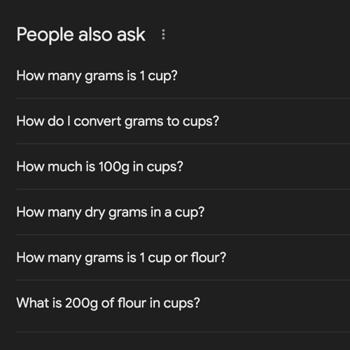 how dare you share a recipe using the metric system