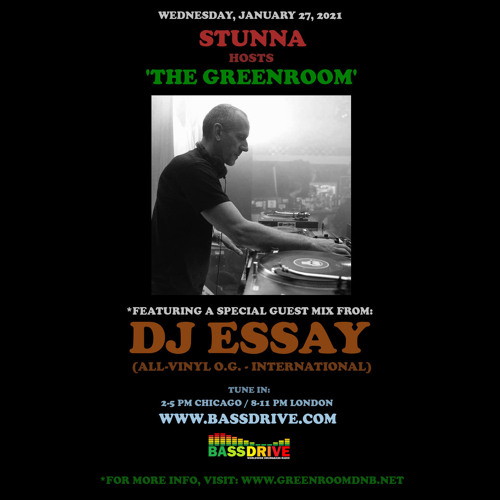 STUNNA - Greenroom DNB Show (DJ Essay Guest Mix) (27/01/2021)