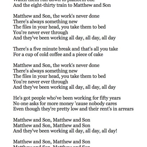 585 Matthew and Son by Cat Stevens (Yusuf Islam)