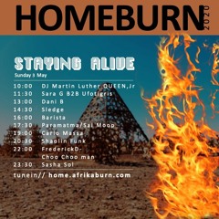 Day 2 - Staying Alive @ Home Burn 2020