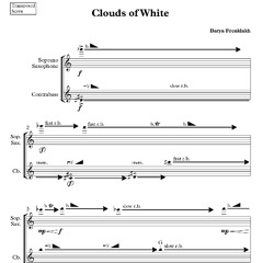 Clouds of White, for Saxophone and Double-Bass (2023)