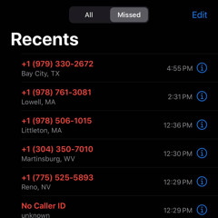 30 MISSED CALLS