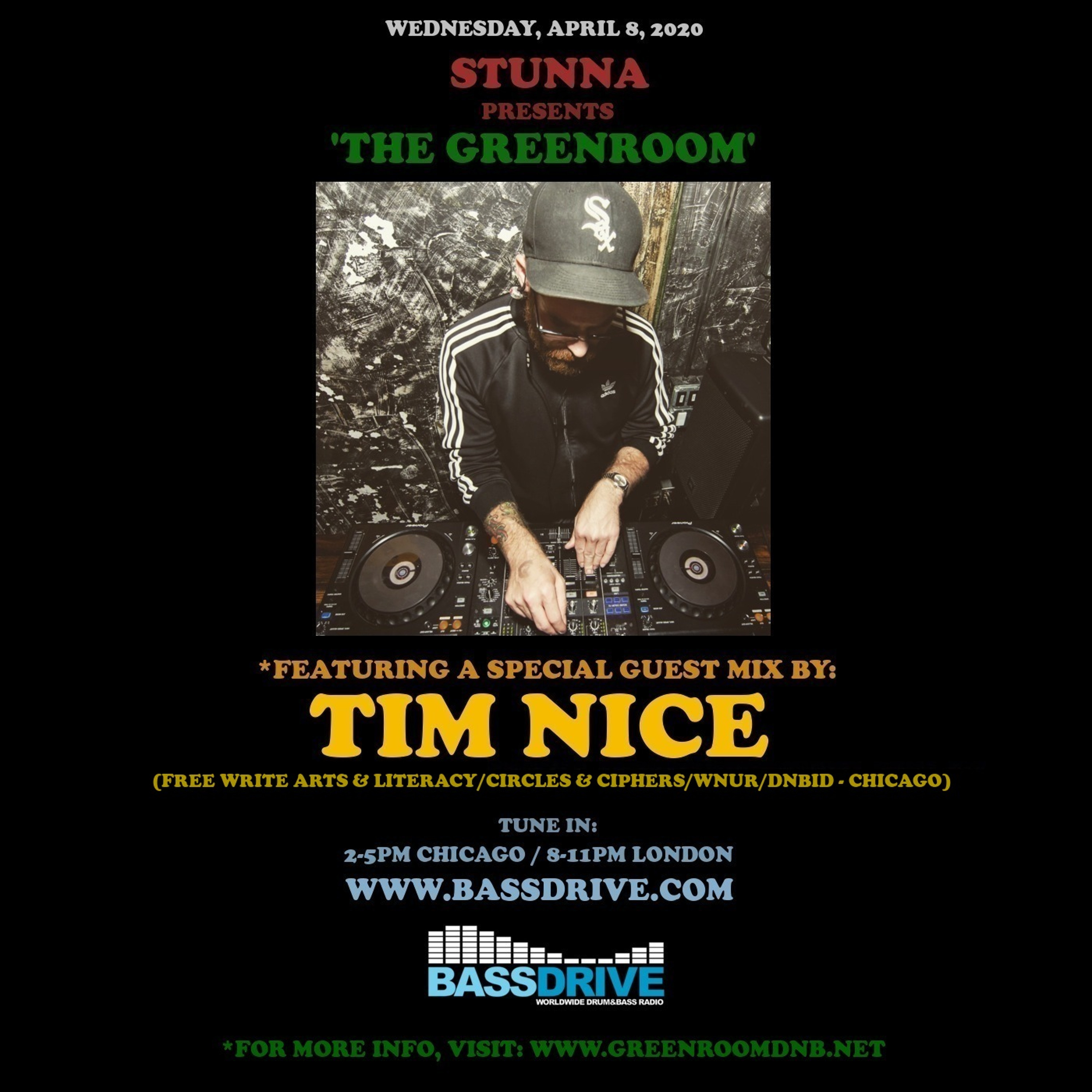 STUNNA Presents THE GREENROOM with TIM NICE Guest Mix April 8 2020 episode artwork