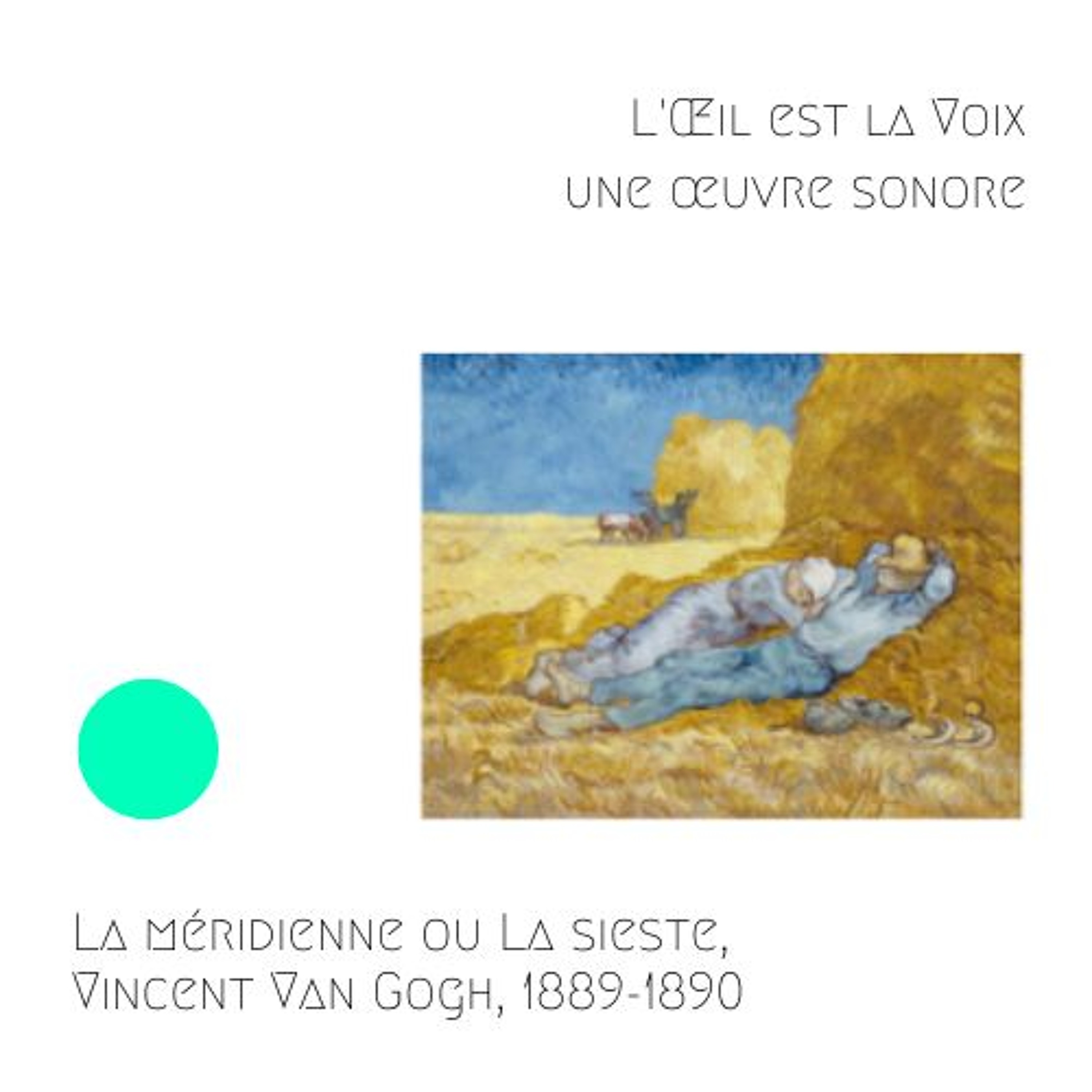 La méridienne ou La sieste, Vincent Van Gogh, décembre 1889-janvier 1890