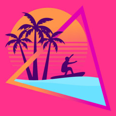 Synth Surfing On The Retro Waves