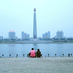 North Korea Morning Music in front of Pyongyang Station