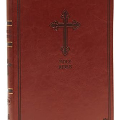 View KINDLE 💘 KJV, Thinline Bible, Large Print, Leathersoft, Brown, Red Letter, Comf
