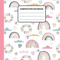 read composition notebooks wide ruled: white paper notebook journal | 7.5 x