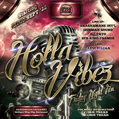 Irie Tread Present  - Holla Vibes  - Shashamane Ls  Gunman Sound Live in Dortmund Pt.1 💥💥2022