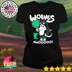 Awooo Wolves x Bluey Minnesota Basketball shirt