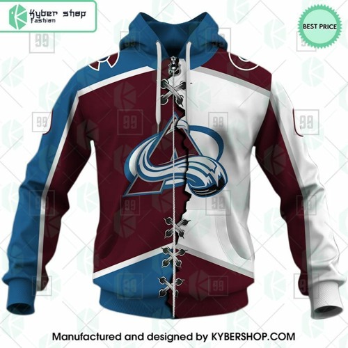 Colorado Avalanche Mix Home and Away Jersey CUSTOM Hoodie