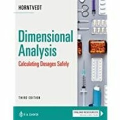 [PDF][Download] Dimensional Analysis: Calculating Dosages Safely