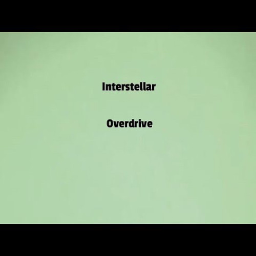 Interstellar Overdrive